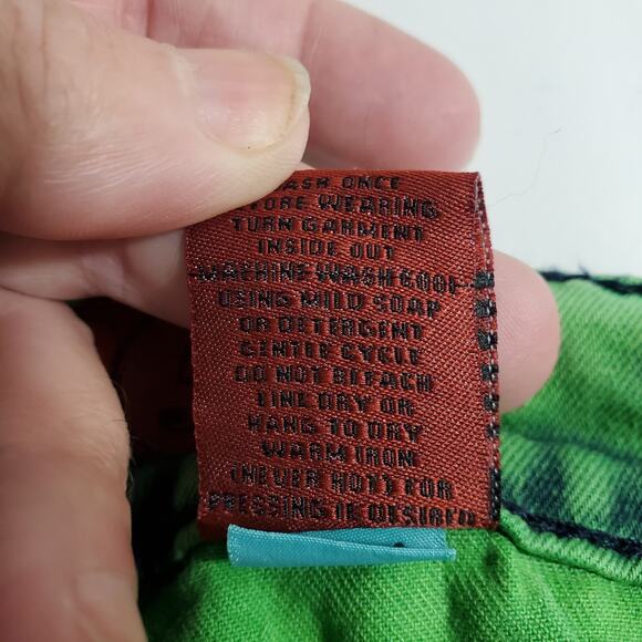 Zana Di Juniors Jeans Lime Green Acid Wash Skinny Size 5 - Picture 12 of 15